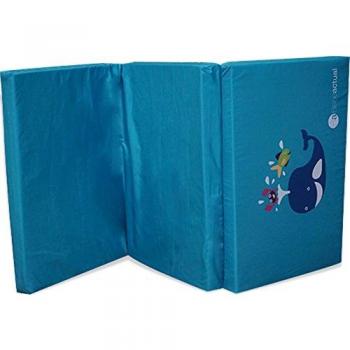 Asalvo 13040 - Colchón cuna de viaje, diseño ballena, color azul