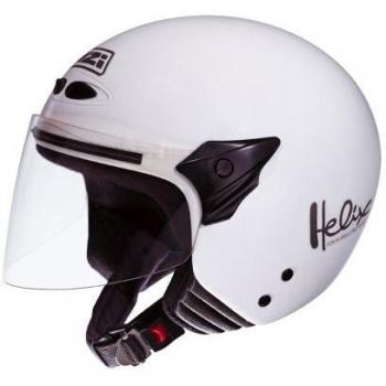 NZI 050137G001 Helix II Jr Casco de Moto, Color Blanco, Talla 50-51