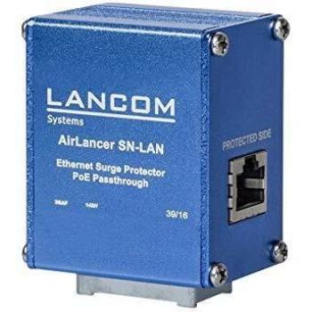 Adaptador de Red LANCOM AirLancer SN-LAN con Protección contra Sobretensión PoE+ y Ethernet 1000 Mbit/s, Azul