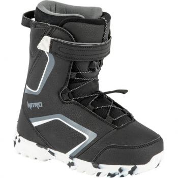 Nitro Droid Qls Botas de Snowboard para Niño, características: diseño ligero, sistema de cierre rápido QLS, soporte para el tobillo, plantilla acolchada, suela con buen agarre y durabilidad