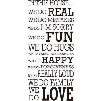 Pegatina Adhesivo vinilo decorativo pared Frases Inglés Negro 60*130CM