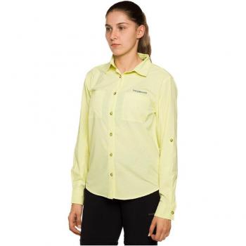 Camisa de Mujer Trangoworld Ardones Vn de Manga Larga Color Amarillo Claro Talla XS