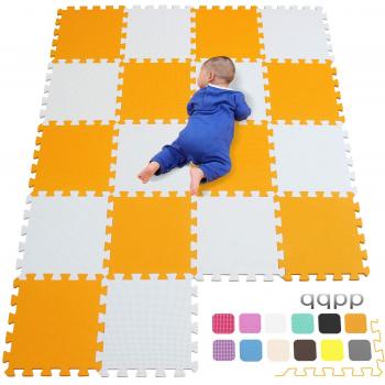 qqpp Alfombra Puzzle para Niños Bebe Infantil - Suelo de Goma EVA Suave. 18 Piezas