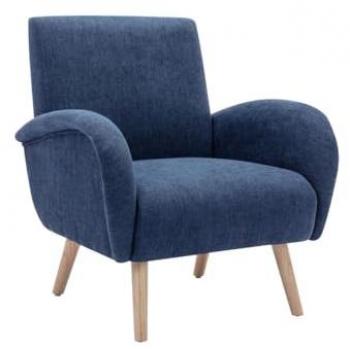 Sillón de Tela Azul MAZARONE