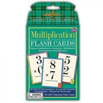 eeBoo- Flash Cards Multiplicar Eeboo15X10Cm +7Años, Multicolor