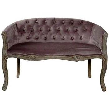 Modern Brown Pink Wood Sofa 107 x 61 x 71 cm