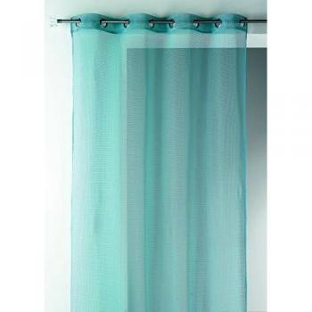 Cortina Voilaje Unicolor Malla de Poliéster Aqua 140 x 260 cm
