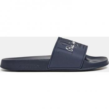Chanclas Slider Young de hombre Pepe Jeans con logotipo, color azul marino, talla 46