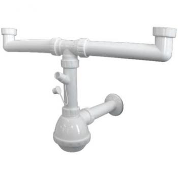 Sifón de Lavabo Pera 2 Vías PP Blanco