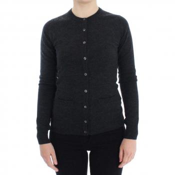 Dolce & Gabbana Gray Wool Button Cardigan Sweater - IT36 | XS, Female, Size: 3XS