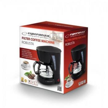 Esperanza EKC006 Cafetera Eléctrica de Filtro, Encimera, 0.6 L, 650 W, Color Negro
