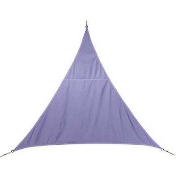 Toldo vela de sombra triangular Hespéride Curacao Blanco 4 x 4 x 4 m para ombrage en jardín
