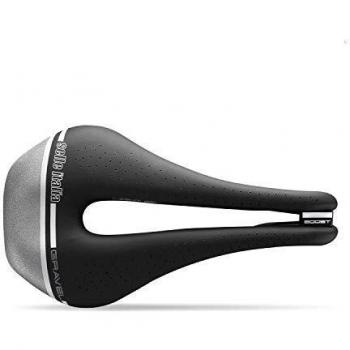 Selle Italia - Sillìn Bicicleta de Carretera Novus Boost Gravel Tech Superflow, Rail TI 316 Tubo Ø7, Sillìn Corto Road Perfomance Fibra-tek Ligero, Comfort, Amortiguador