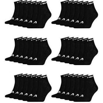Head Quarter 3p Calcetines, Negro, 35/38