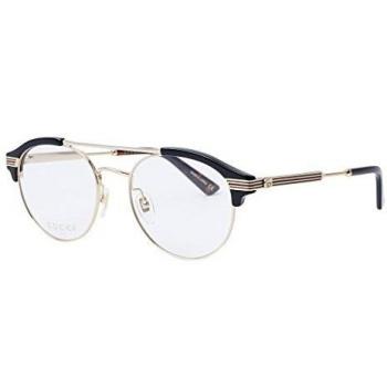 Gucci GG0289O-001-51 Brillengestell, Glänzend Schwarz - Gold, 51.0 Unisex Adulto