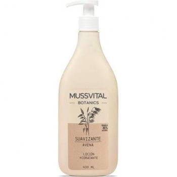 Mussvital Botanics Loción Avena 400ml - Loción hidratante corporal con avena, fórmula hipoalergénica, ideal para pieles sensibles, textura ligera y de rápida absorción, enriquecida con propiedades calm