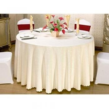 Mantel circular simple de estilo casero Mesa redonda, mantel, paño, restaurante, hotel, mesa de comedor, mesa de centro, color sólido, flores, banquete, mantel, artículo XXLL-Round tablecloth