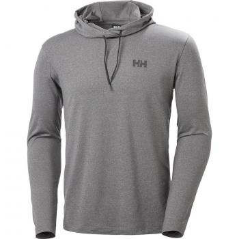 Sudadera de hombre Helly Hansen Verglas Light Hoodie, características: ligera, ideal para montaña, color gris, talla XXL