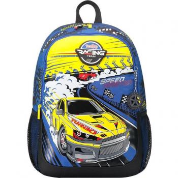 Mochila Escolar Grande de Carreras de Coches Totto Velocity MJ04VLC003-2310-6J7L
