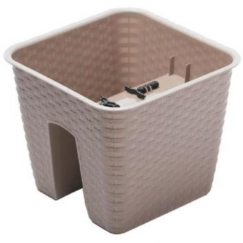 Macetero Prosperplast RATOLLA CUADRADO 8,5L Mocca