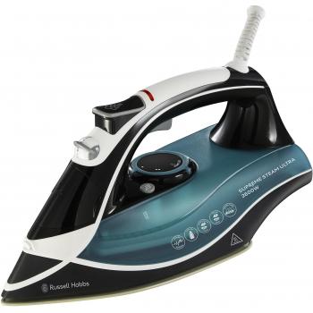 Plancha de Vapor Russell Hobbs Supreme Steam 23260 - 2600W, Suela Cerámica, Tanque de Agua de 350ml, Golpe de Vapor de 155g, Vapor Continuo de 60g, Auto