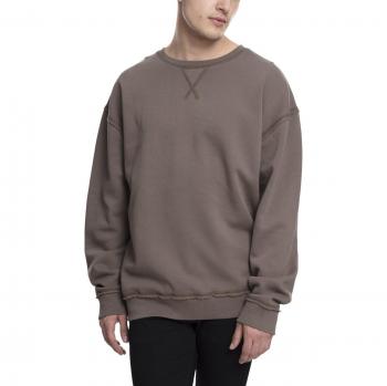 Urban Classics Oversized Open Edge Crew, suéter para Hombre, Grün