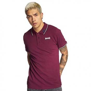 Lonsdale Slim Fit Lion Short Sleeve Polo Shirt for Men in Blue