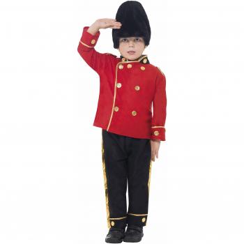 Disfraz de Guardia Real Inglesa Rojo para Niño - Talla S