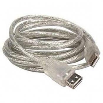3Go Cable USB USB2.0 A/M - USB2.0 A/H 2,0M Negro PROLONGADOR