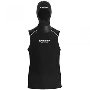 Chaleco interior con capucha Cressi Donna 2.5-5mm, camiseta sin mangas para mujer logo 5 mm, Cressi Base Layer Lady Hood Vest 2.5mm - traje interior de buceo en