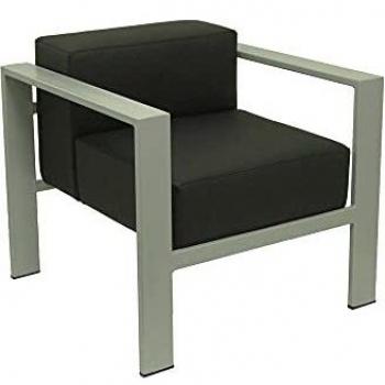 PIQUERAS Y CRESPO Modelo Lazaro - Sofa de Modulo/espera de una plaza - Tapizado en similpiel color negro