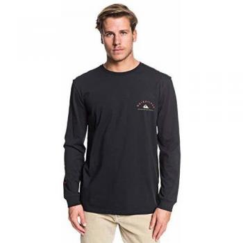 Quiksilver Dunescape - Camiseta De Manga Larga para Hombre Camiseta De Manga Larga, Hombre, Black, S
