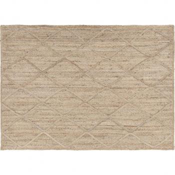 Alfombra de yute beige 230x160 cm Carmen