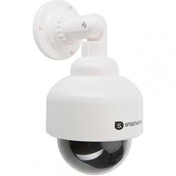 Smartwares CS88D Cámara de Vigilancia Ficticia Domo Profesional con Luz LED, Color Negro y Blanco, 1 Unidad