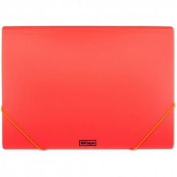 Mktape Carpeta De Solapas Portadocumentos - Cierre De Gomas - Tamaño Folio - Color Coral