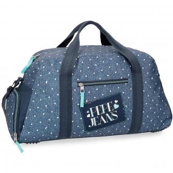 Pepe Jeans Olaia Bolsa de Viaje, 55 cm, 29.7 litros, Azul