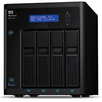 Servidor NAS My Cloud EX4100 de Western Digital - Almacenamiento en la Nube Personal de 56TB, 4 Bahías, Procesador Dual-Core Marvell Armada 388 a 1.6GHz, 2GB RAM