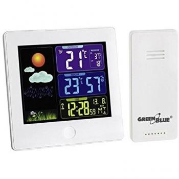 GreenBlue GB521W estación meteorológica inalámbrica con DCF, blanco