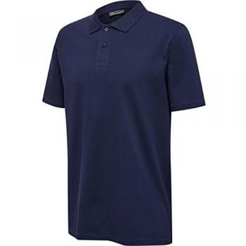Hummel Polo de Manga Corta Red Classic, color rojo, talla L, diseño clásico
