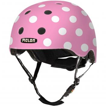 Melon Helm Dotty Pink (XXS-S) - apropiado para BMX, E-Bike, Kinder-Rad, Laufrad, Longboard, Melon Vista Visor, Mountainbike, Rennrad, Scoopjet, Skateboard, Tourenrad, Trekking-Rad