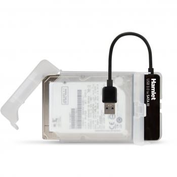 Adaptador USB 3.0 a SATA III con caja para conectar discos duros y SSD - XADU3SATA