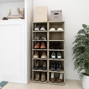 Zapatero Modular 2 uds Color Roble Sonoma 27,5x27x102 cm