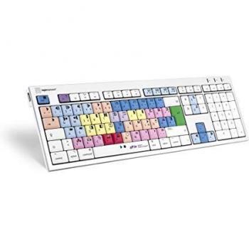 Teclado USB Multicolor para Avid Media Composer - QWERTZ Alemán, Cableado, Estilo Recto, 100% tamaño completo
