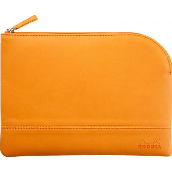 Bolsa con cremallera Rhodia 116647C Mediana 16x22 Naranja Rhodiarama Accesorios