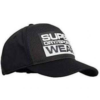 Superdry - Gorra deportiva, color negro