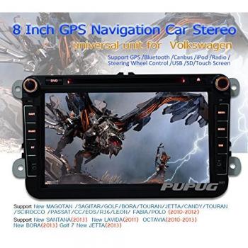 Pupug 8 pulgadas de coches GPS DVD Reproductor de CD Radio Est¨¦reo Para Volkswagen Jetta VW Golf Skoda Passat unidad principal Asiento