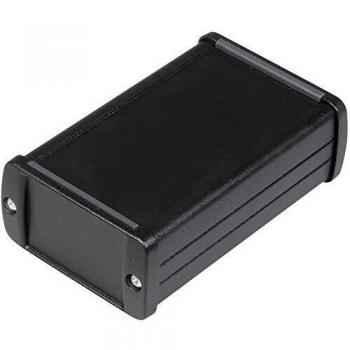 Carcasa de aluminio negro 100 x 59.9 x 30.9 mm