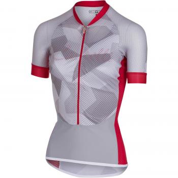Castelli Maillot De Ciclismo De Manga Corta para Mujer 2018 Climbers Blanco-Rojo