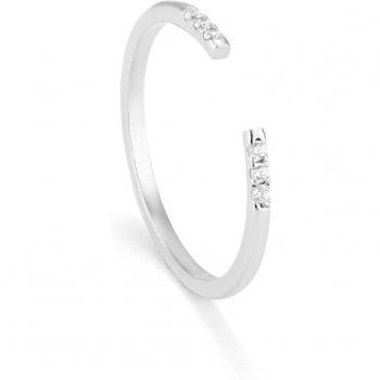 Anillo Basics de plata plateado