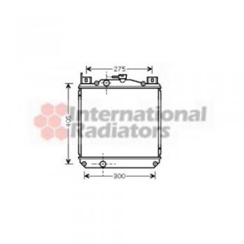 Radiador de refrigeración del motor Van Wezel 52002059 para Suzuki Swift 1.0 / 1.3 (1996-2003)